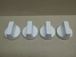 Set Of 4 Used Oem White Whirlpool Range Stove Knobs Kip 5J93 - W10850010. Fixed Price $18.99.