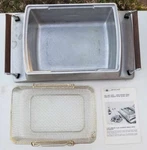 Nos Vintage Jenn Air French Fryer Accessory Aluminum Base Pan Basket 86732. Fixed Price $75.00.