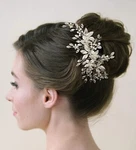 Sweetv Handmade Wedding Hair Comb,pearl Flower Bridal Clip Accessories. Fixed Price $7.99.