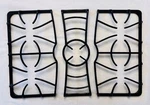 Full Pc Set Frigidaire Range Burner Grate 316424601 316424801 Ships Free. Fixed Price $128.04.