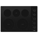 Whirlpool WCE77US0HB 30 Inch Black Electric Glass Cooktop 5 Element Burners-new. Fixed Price $750.00.