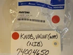 Maytag Gas Stove 74004650 Knob, Valve (wht) New In Box. Fixed Price $19.00.