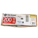 Ge 200 Amp Space Circuit Indoor Main Breaker Panel Value Pack TM4020C80K. Fixed Price $199.99.