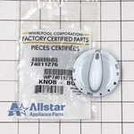 Whirlpool Range Burner Control Knob (white) WP74011276. Fixed Price $28.66.