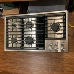Jenn-air Cooktop Downdraft Burner, 36" Stainless JGD3536GS00. Fixed Price $1295.00.