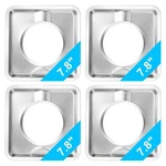 4PCS 7.8" Reusable Stainless Steel Square Gas Range Stove Drip Pans For WP786333. Fixed Price $24.70.