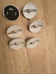 Whirlpool Used Set Of 6 Stove Knobs Model RF303PXKQ. Fixed Price $42.00.