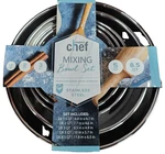 Art & Cook Modern Chef 5-PIECE Stainless Steel Mixing Bowl Set. Fixed Price $34.99.