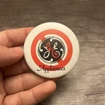 Vintage 1980S General Electric Union Strike Button Pin. Fixed Price $9.99.