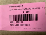++ New Samsung Walloven Control Panel Part # DG94-05396J. Fixed Price $285.00.
