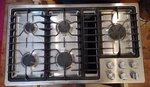 Jenn-air 36" Gas Cooktop JGD3536BS00 Stainless Steel Downdraft. Fixed Price $1049.00.