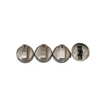 Criterion CIR30B1S Induction Range Chrome Burner Select Knobs Set Of 4. Fixed Price $49.95.
