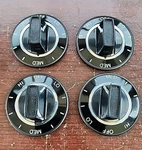 Kenmore Range Oven Burner Black Knob Kip 5422 - Pre Owned, Lightly Used Set Of. Fixed Price $22.00.