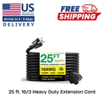 Gogreen Power 25 Ft. 16/3 Heavy Duty Extension Cord - Black. Fixed Price $10.15.