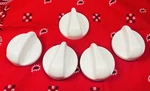 Range Oven Stove Burner Knobs White 183D5598 KIP5963 + 5976 Set. Fixed Price $24.00.