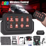 Wireless Rgb 8 Gang Switch Panel 265 Ft Circuit Control Relay System. Fixed Price $79.99.