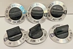 SET(6)WB3X464/WB3X5640 Hotpoint Range Surface Burner Knob W/square Top. Fixed Price $27.99.