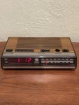 Am/fm Alarm Clock Radio Retro Wood Grain Vintage Model 7-4624 Works Clean. Fixed Price $28.50.