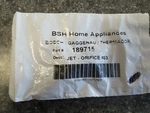 New Oem Bosch Thermador Orifice Jet 00189715 .H11B2. Fixed Price $25.99.