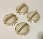 Set Of 4 Almond Burner Control Knobs Part # WB3K5259 Stove Range. Fixed Price $40.00.