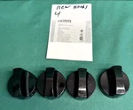 New Criterion Gas Range Stove Burner Control Knobs Set Of 4 Black Oem CRG30RCBLK. Fixed Price $20.00.