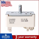 316436001 Infinite Switch 8" For Frigidaire Replaces Parts 316021501 1155395. Fixed Price $18.00.
