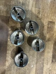 Set Of 5 Stainless Burner Control Knobs Stove Range. Fixed Price $25.00.
