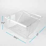 Lower Meat Pan Crisper Drawer For Whirlpool ED5KVEXVB04 ED2KVEXVQ01 WRS325FDAB06. Fixed Price $59.91.
