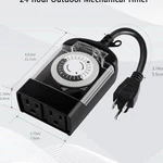 Utilitech Outdoor 24-HOUR Waterproof Manual Timer, Grounded Outlets. Fixed Price $22.42.