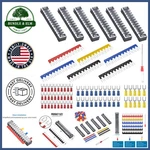 Electrical Terminal Block Set With 12 Positions, Pre-insulated Strips And Tools. Fixed Price $28.38.