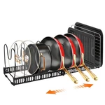Pots Pans Organizer For Under Cabinet, Expandable 11.81''-22.85'' Kitchen.... Fixed Price $26.08.