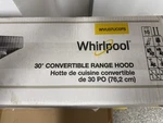 Whirlpool WVU37UC0FS 30" Convertible Range Hood Silver Under-cabinet Led. Fixed Price $100.00.