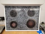 Amana Electric Range Oven Cooktop, White & Black 316734WW 31721305W Asmn. Fixed Price $101.99.