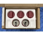 Wolf Red Knob Set (5PC) For CG365PS Cooktops, C-pics & Desc. Fixed Price $229.00.