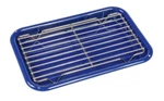 Wolf 18" Blue Enamel Premier Professional Broiler Pan Original Accessory. Fixed Price $175.92.