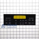 Range Control Board Faceplate (black) WB27T11229. Fixed Price $41.99.