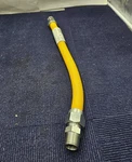 (qty 2) Flextron FTGC-YC34-18N 1" Od 3/4" Id 18" Gas Line Hose Yellow. Fixed Price $44.99.