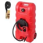 Fuel Caddy 15 Gallon Portable Gas Tank 10FT Hose Siphon Pump Red Gaomon Fluid. Fixed Price $209.99.