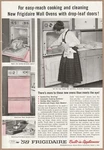 1958 Frigidaire Wall Ovens Vintage Print Ad Easy Cleaning With Drop-leaf Doors. Fixed Price $10.99.