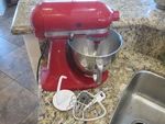 Kitchenaid Artisan Series 5 Quart Tilt-head Stand Mixer Red Local Pick Up. Fixed Price $175.00.