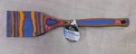 Pakkawood Wooden Cooking Spatula, 12" Heat,stain & Odor Resistant, Rainbow. Fixed Price $13.95.