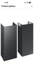 Samsung Bespoke Range Hood Extension Kit, Black Stainless Steel, NK-AE7000WG/AA. Fixed Price $412.00.