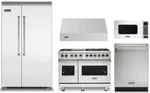 Viking 48" Dual Fuel Range, Refrigerator, Microwave, Dishwasher And Hood. Fixed Price $33466.00.
