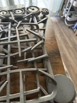 Freestanding Gas Cooking Range Gray 5 Burner Model PGB918DEM1NW. Fixed Price $200.00.