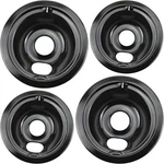 Amana Magic Chef Range Drip Pans (2) 6" 8" (black) Fit Models. Fixed Price $46.95.