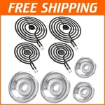 MP22YA Burner Element & 4PCS Drip Pans W10196405/406 Fits For Whirlpool Range. Fixed Price $50.99.