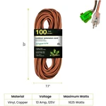 Gogreen Power Inc. 100FT Cord - Moisture Resistant. Fixed Price $143.99.
