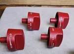Wolf Classic Burner Kit Red Gas Or Rangetop Set Of 4 Knobs All Metal. Fixed Price $83.75.