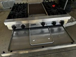 Viking 36" Range Top VGRT360-4GSS Professional Series Burners. Fixed Price $800.00.