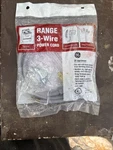 New Range 3-WIRE Electric Power Cord Product# WX9X6 -- 4FT. Length. Fixed Price $10.00.